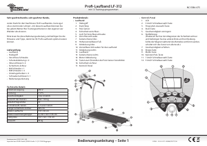 Bedienungsanleitung Newgen Medicals LF-312 Laufband
