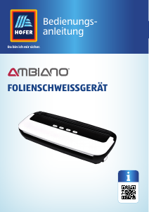 Bedienungsanleitung Ambiano VS 64-18 Vakuumierer