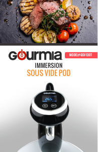 Bruksanvisning Gourmia GSV130T Sous vide-cirkulator