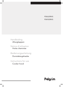 Bruksanvisning Pelgrim PSK625RVS Köksfläkt
