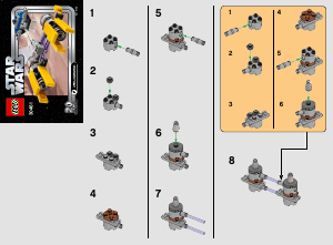 Manual Lego set 30461 Star Wars Podracer