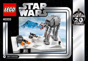 Mode d’emploi Lego set 40333 Star Wars Micro-modèle La bataille de Hoth