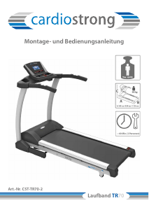 Bedienungsanleitung Cardiostrong TR70 Laufband