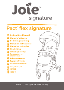 Instrukcja Joie Pact Flex Signature Wózek