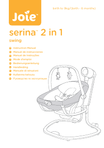 Manual Joie Serina 2in1 Espreguiçadeira para bebê