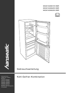 Handleiding Hanseatic HKGK14349A2W Koel-vries combinatie