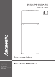 Bedienungsanleitung Hanseatic BCD-215VHCA3B Kühl-gefrierkombination