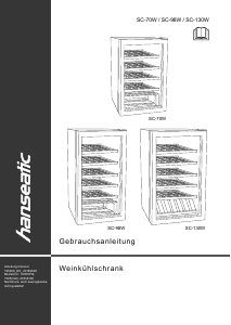 Bedienungsanleitung Hanseatic SC-70W Weinklimaschrank