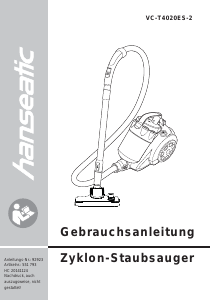 Bedienungsanleitung Hanseatic VC-T4020ES-2 Staubsauger