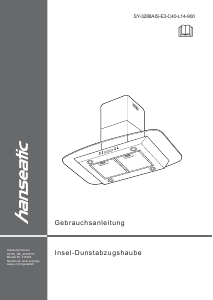 Bedienungsanleitung Hanseatic SY-3288AIS-E3-C40-L14-900 Dunstabzugshaube