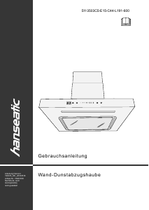 Bruksanvisning Hanseatic SY-3503C5-E15-C44-L191-600 Köksfläkt