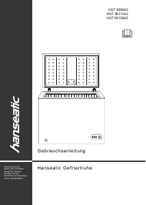 Handleiding Hanseatic HGT85129A3 Vriezer