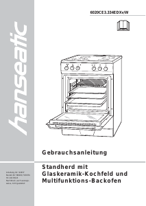 Bedienungsanleitung Hanseatic 6020CE3.334EDW Herd