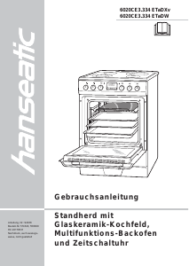 Bedienungsanleitung Hanseatic 6020CE3.334ETaDW Herd