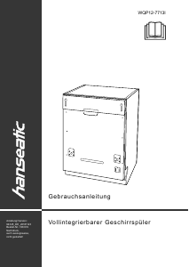 Handleiding Hanseatic WQP12-7713I Vaatwasser