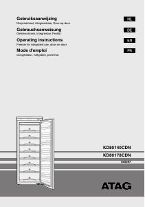 Mode d’emploi ATAG KD80178CDN Congélateur