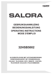 Handleiding Salora 32HSB5002 LED televisie