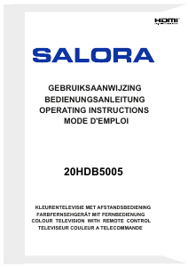 Handleiding Salora 20HDB5005 LED televisie