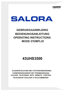 Handleiding Salora 43UHS3500 LED televisie