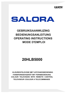 Handleiding Salora 20HLB5000 LED televisie