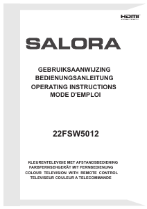 Handleiding Salora 22FSW5012 LED televisie