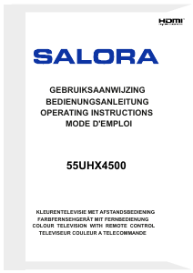 Handleiding Salora 55UHX4500 LED televisie