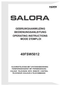 Handleiding Salora 40FSW5012 LED televisie