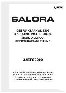 Handleiding Salora 32EFS2000 LED televisie