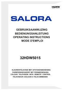 Handleiding Salora 32HDW5015 LED televisie