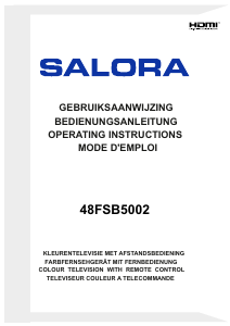 Handleiding Salora 48FSB5002 LED televisie