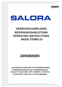 Handleiding Salora 24HDB5005 LED televisie