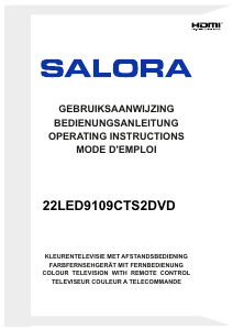 Handleiding Salora 22LED9109CTS2DVD LED televisie