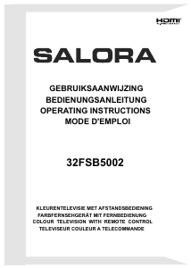 Handleiding Salora 32FSB5002 LED televisie