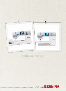 Bedienungsanleitung Bernina 770 QE Nähmaschine