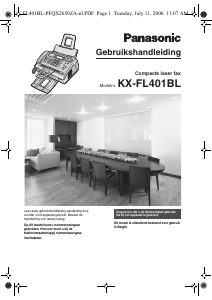 Handleiding Panasonic KX-FL401BL Faxapparaat