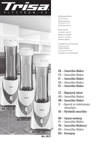 Kullanım kılavuzu Trisa Smoothie Maker Blender