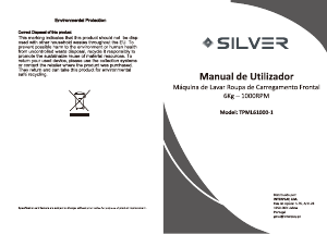Manual Silver TPML61000-1 Máquina de lavar roupa