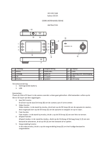 Handleiding Salora CDC25 Actiecamera