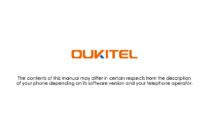 Bruksanvisning Oukitel C3 Mobiltelefon