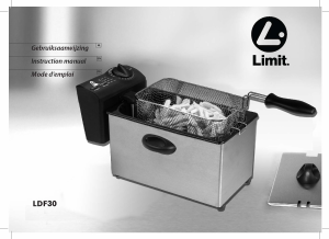 Handleiding Limit LDF30 Friteuse