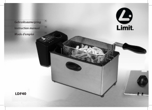 Handleiding Limit LDF40 Friteuse