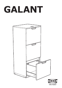 Hướng dẫn sử dụng IKEA GALANT (102x120) Tủ ngăn kéo