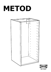 Kasutusjuhend IKEA METOD (30x37x80) Alumine kapp