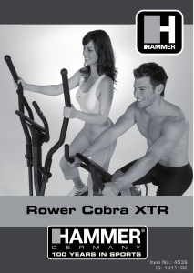 Handleiding Hammer Cobra XTR Roeimachine