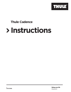 Mode d’emploi Thule Cadence Remorque à vélo