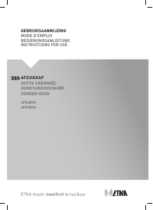 Mode d’emploi ETNA AP260RVS Hotte aspirante