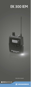 Manual Sennheiser EK 300 IEM G3 Bodypack Receiver