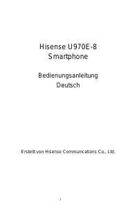 Bedienungsanleitung Hisense HS-U970E-8 Handy