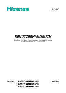 Bedienungsanleitung Hisense UB40EC591UWTSEU LED fernseher