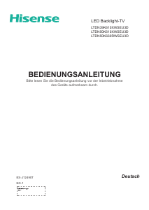 Bedienungsanleitung Hisense LTDN50K610XWSEU3D LED fernseher